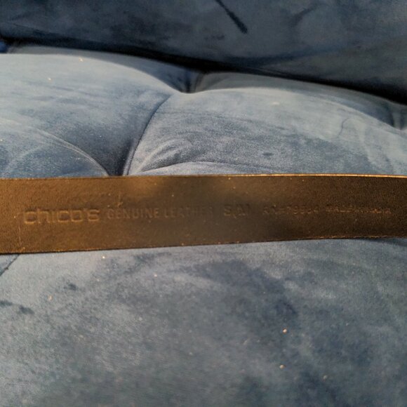 Chico's Leather Belt S/M - Picture 2 of 3